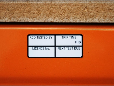 Small RCD Test Tags